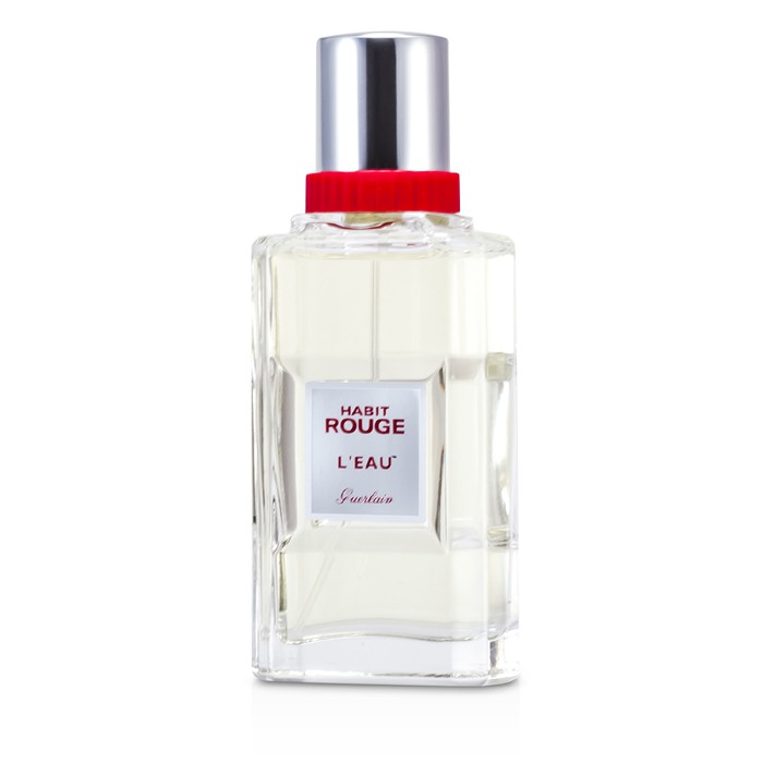 Guerlain Habit Rouge L'Eau туалетная вода для мужчин, 50 мл с нотами апельсина и ванили