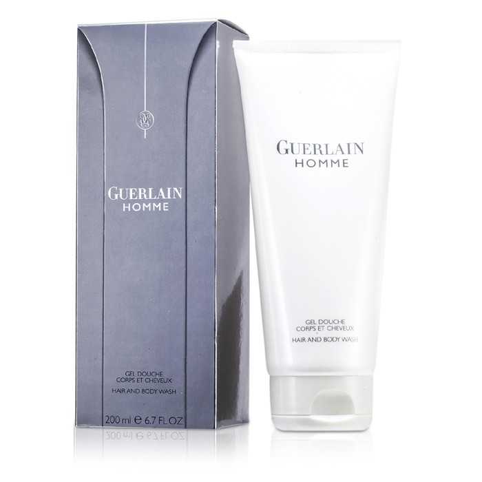Гель для душа и волос Guerlain Homme с легким ароматом, 200 мл