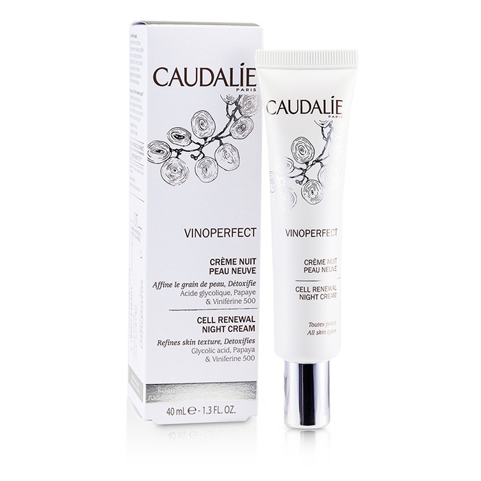 Крем ночной Caudalie Vinoperfect с винеферином, 40 мл — для осветления и обновления кожи лица