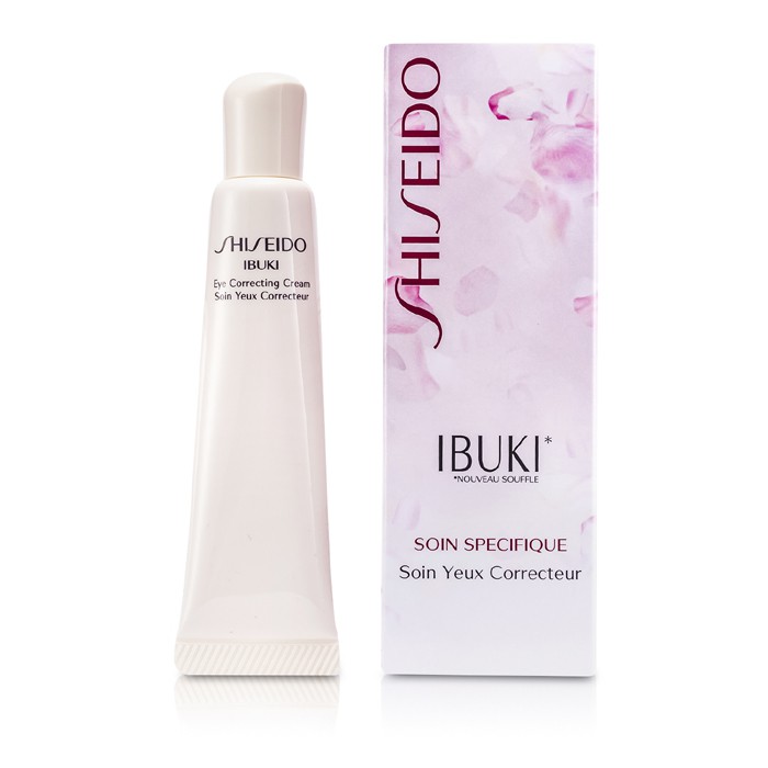 Крем для век Shiseido IBUKI с витамином Е, 15 мл - для уменьшения отечности и улучшения сияния кожи вокруг глаз.