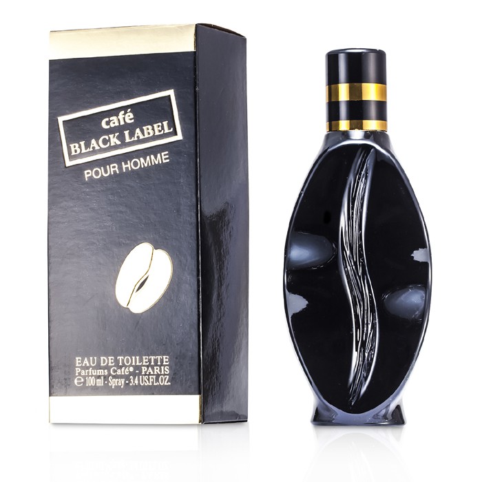 Eau de Toilette Cafe Black Label для мужчин с восточно-древесным ароматом, 100 мл