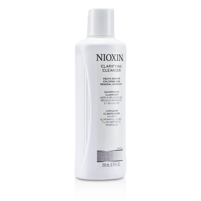 Очищающий шампунь Nioxin с нейтрализующими минералы свойствами для всех типов волос, 200 мл