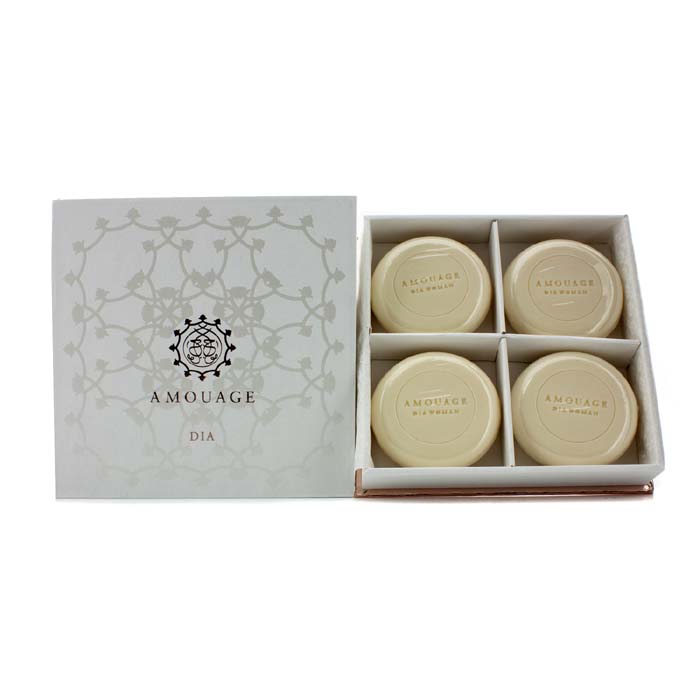 Амуаже ди парфюмированное мыло с ароматом Dia, 4x50 г
