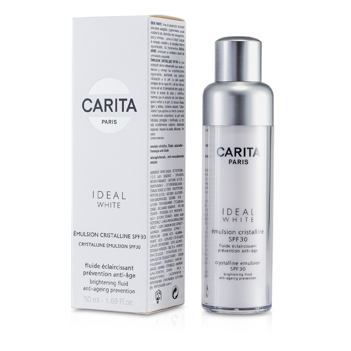 Эмульсия Carita Ideal White для лица с SPF 30, 50 мл – защита от пигментации и UV-лучей с сияющим эффектом
