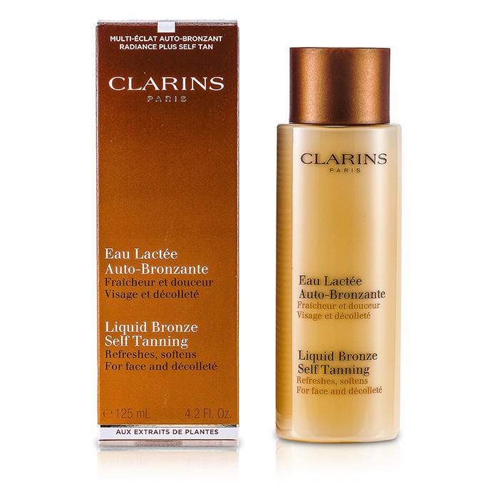 Clarins автозагар для лица и декольте с алоэ вера и витамином Е, 125 мл