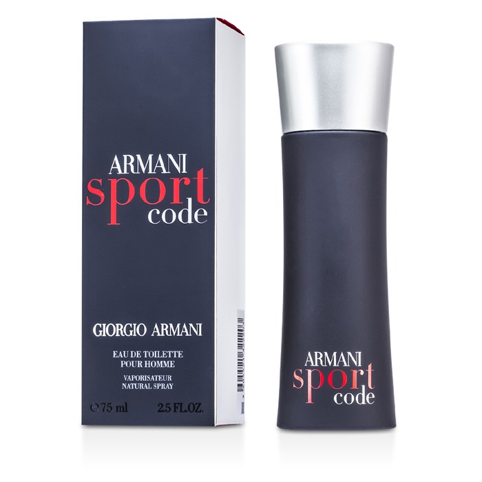 Giorgio Armani Code Sport туалетная вода 75 мл — свежий аромат для активных мужчин с цитрусовыми и древесными нотами