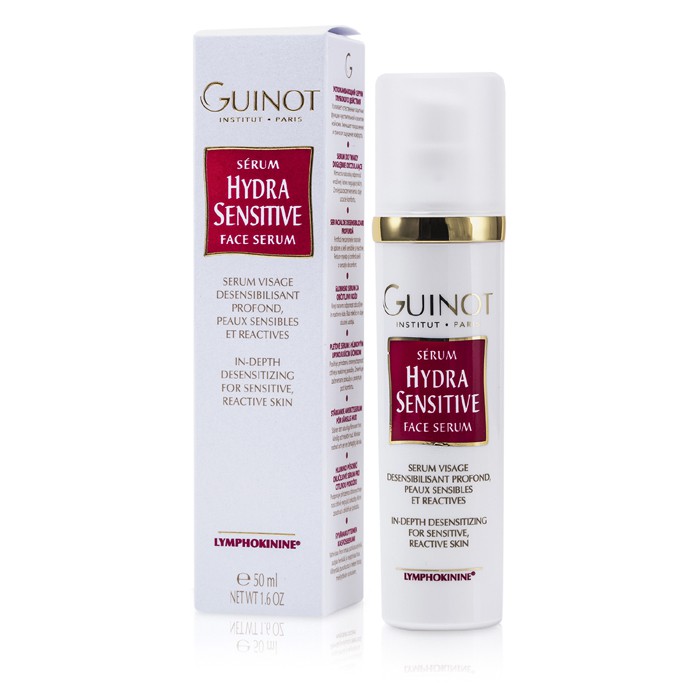 Serum для лица Guinot Hydra Sensitive с Лимфокинином, 50 мл — для чувствительной кожи.