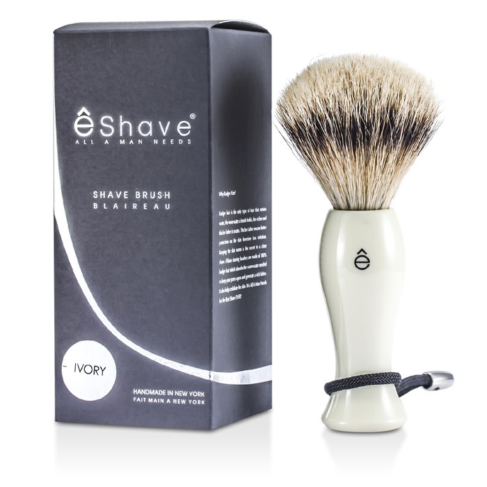 Щетка для бритья Eshave с ворсом из 100% бобра, силивертип, 1 шт.
