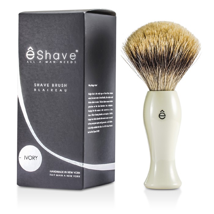 Кисть для бритья Eshave с барсучьим волосом, 1 шт.