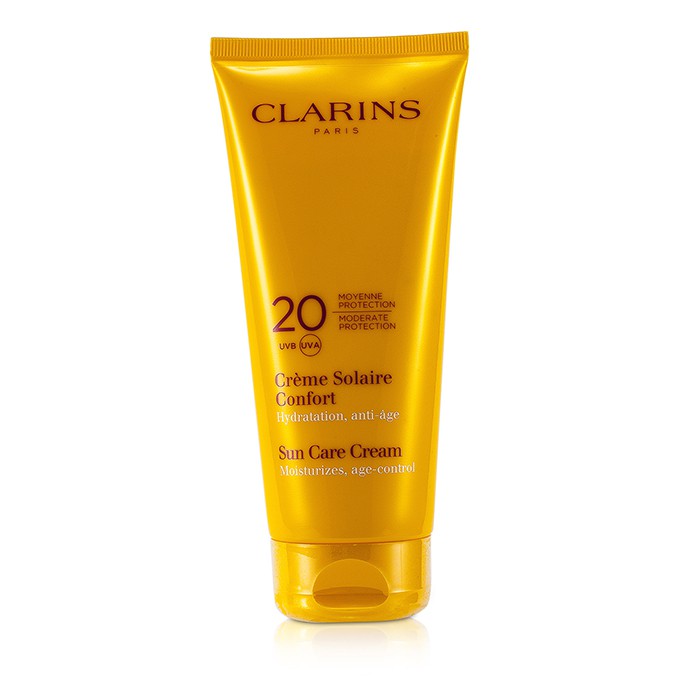 Clarins крем для загара с защитой SPF 20 для лица и тела, 200 мл