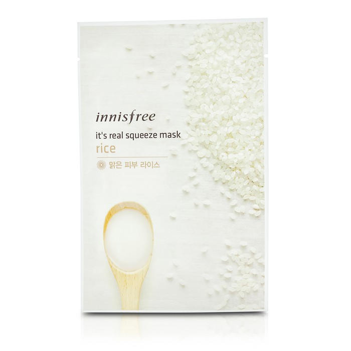 Маска для лица с экстрактом риса Innisfree, 10 шт. — увлажнение и очищение кожи