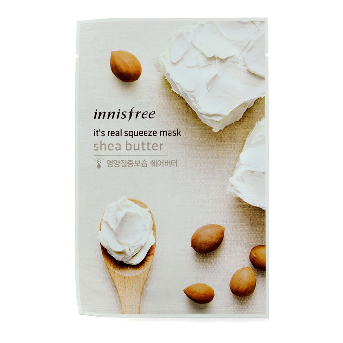 Innisfree тканевая маска с маслом ши для глубокого увлажнения, 10 шт.