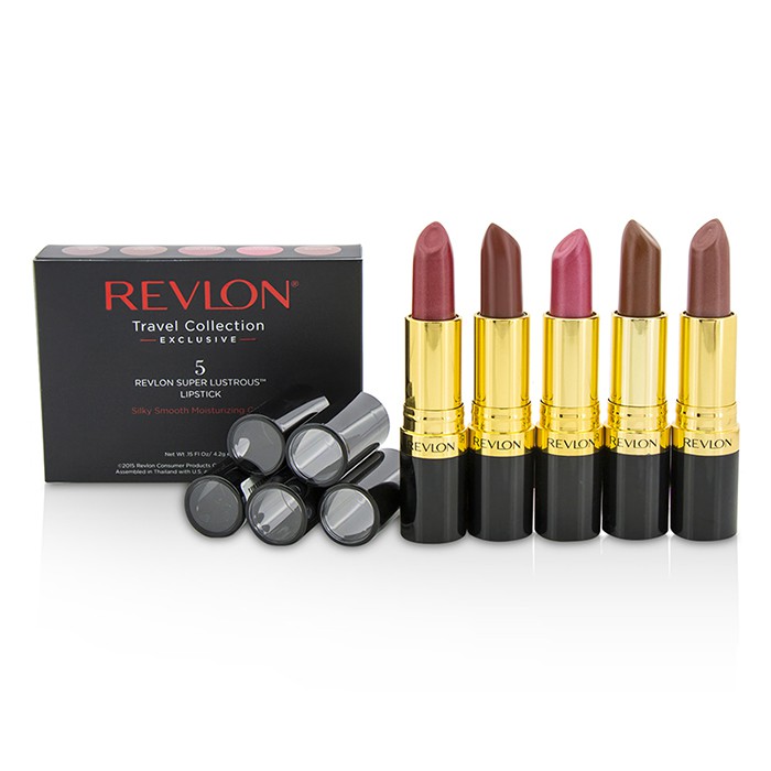 Набор помад Revlon Super Lustrous 5x4.2 г с увлажняющей формулой для губ