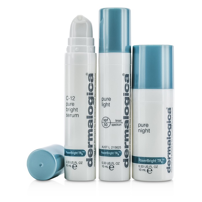 Brand: DermalogicaOld Name: PowerBright TRx Treatment Kit 3pcsSize: 3pcsDescription: Набор PowerBright TRx от Dermalogica — это ваше решение для достижения яркой и здоровой кожи. В комплект входят три продукта, которые работают в синергии для освежения и 