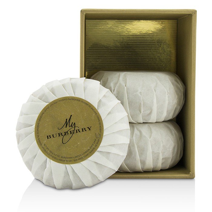 Набор мыла для ванной Burberry с маслом миндаля, 3x100 г