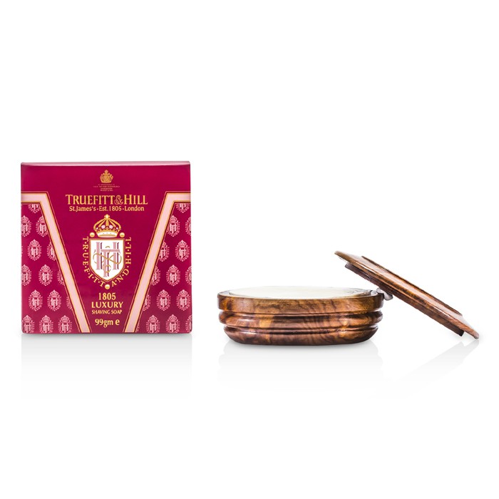 Роскошное мыло для бритья Truefitt & Hill в деревянной чаше 99 г с нежной текстурой и утонченным ароматом