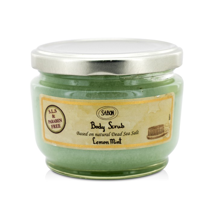 Скраб для тела с золотистыми частицами соли Мёртвого моря Lemon Mint 320 г