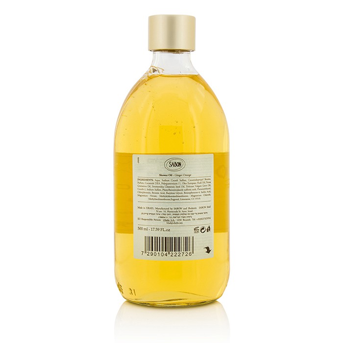 Очищающее масло для душа Sabon с ароматом имбиря и апельсина, 500 мл