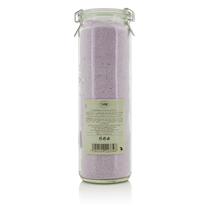 Минеральный порошок для ванны Sabon с пачули, лавандой и розой, 500 г