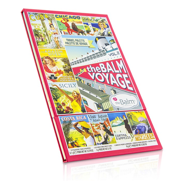 Палетка для лица TheBalm Voyage Vol.2 с хайлайтером, бронзатором, румянами и тенями 21.1 г