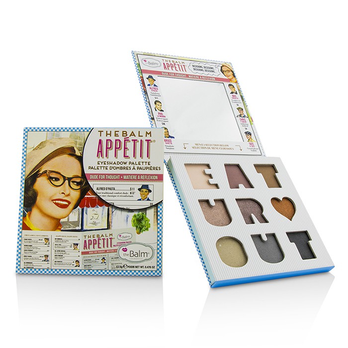 Палитра теней для век TheBalm Balm Appetit 13,5 г — 9 высокопигментированных оттенков для макияжа глаз