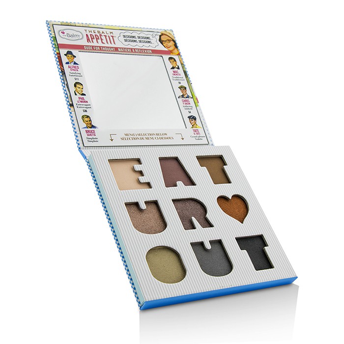 Палитра теней для век TheBalm Balm Appetit 13,5 г — 9 высокопигментированных оттенков для макияжа глаз
