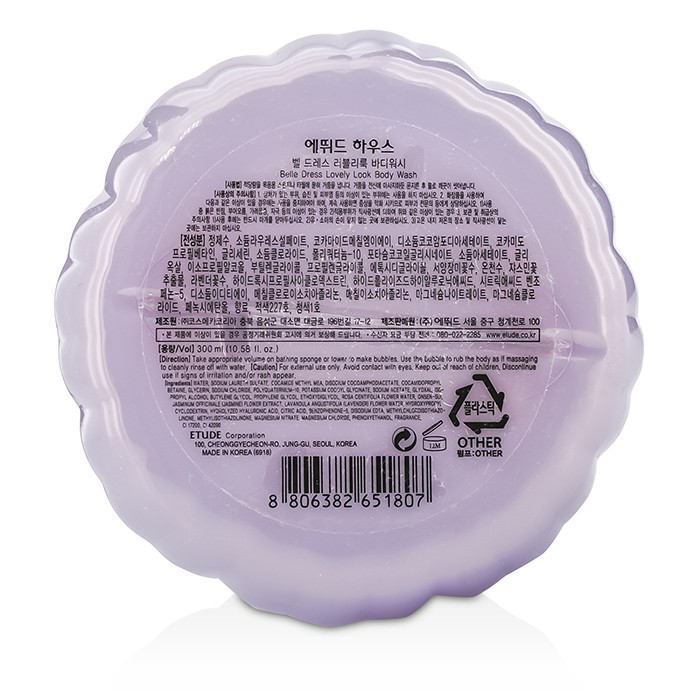 Пенка для душа Etude House Belle Dress с цветочным ароматом 300 мл, увлажняющая для всех типов кожи