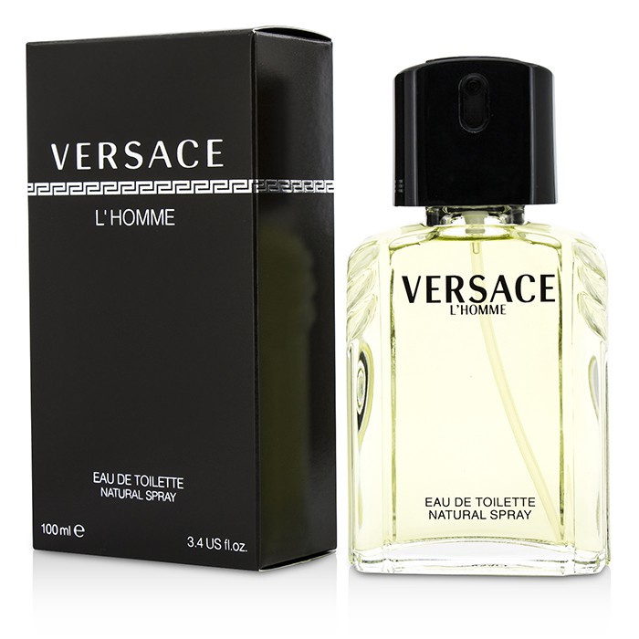 Versace L'Homme туалетная вода 100 мл — мужественный аромат с нотами пимента и лимона для уверенного мужчины