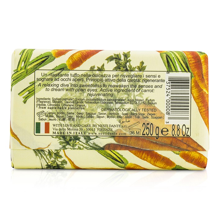 Мыло для тела с экстрактом моркови Nesti Dante Horto Botanico 250 г