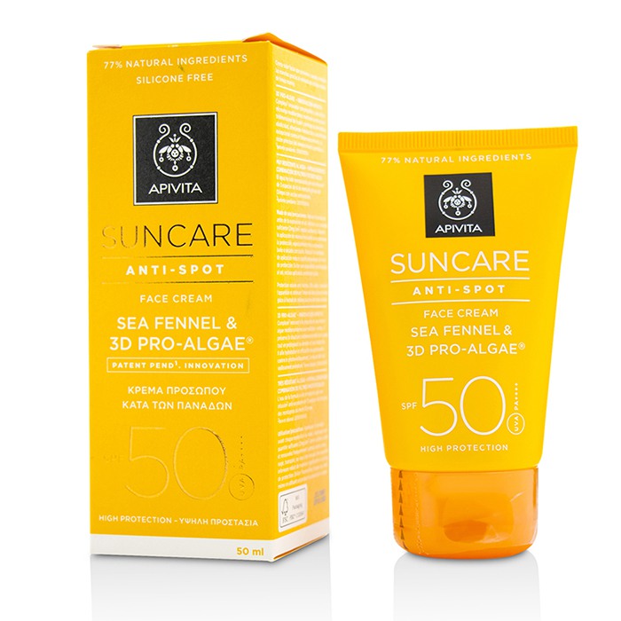 Крем для лица с SPF 50 и профилактикой пигментации на основе стволовых клеток морского фенхеля, 50 мл