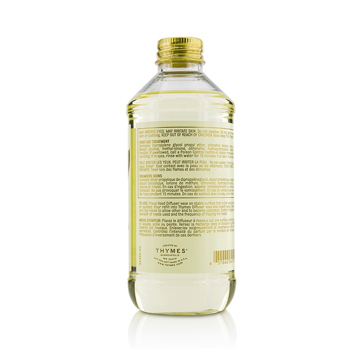 Перезаправка для диффузора Thymes Goldleaf 230 мл - аромат зеленого кассия, ландыша и кедра для уюта в вашем доме