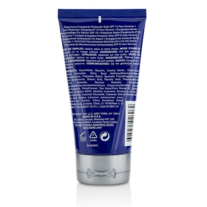 Kiehl's увлажняющий крем для мужчин с SPF 15, 125 мл — активное восстановление и защита кожи лица
