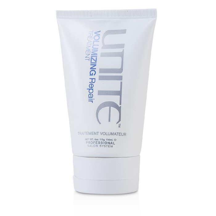 Brand: UniteOld Name: Volumizing Repair TreatmentSize: 114ml/4ozDescription: Уникальное восстанавливающее средство от Unite создано для тонких и ослабленных волос, нуждающихся в заботе и объеме. Эта легкая формула, основанная на веганских компонентах, не 