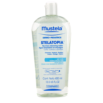 Mustela очищающее средство без смывания для детей 400 мл с дистиллятом масла подсолнечника и бисабололом