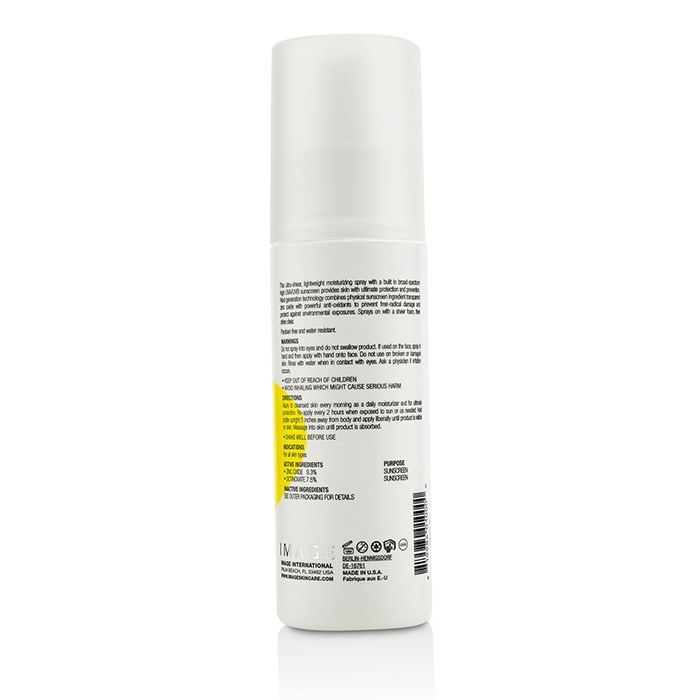 Защитный солнцезащитный спрей Image Prevention+ Ultra Sheer SPF 45+ для всех типов кожи, 118 мл