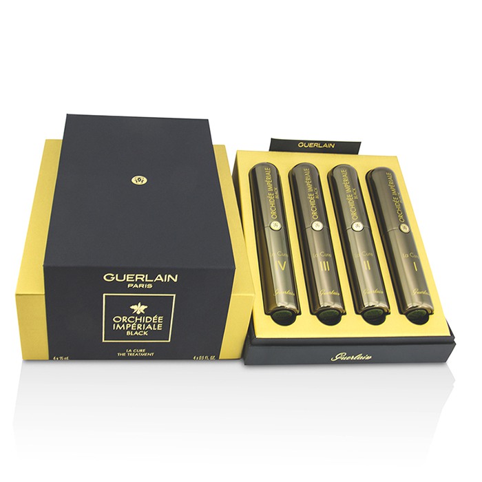 Guerlain терапия для лица с антивозрастным эффектом, 4 флакона по 15 мл, с технологией Blackimmune™