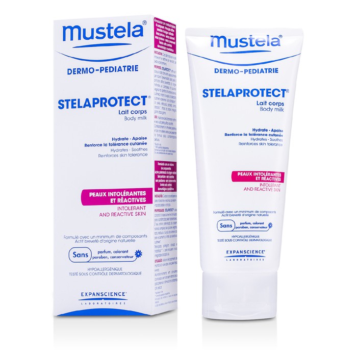 Увлажняющее молоко для тела Mustela Stelaprotect с комплексом авокадо для чувствительной кожи 200 мл