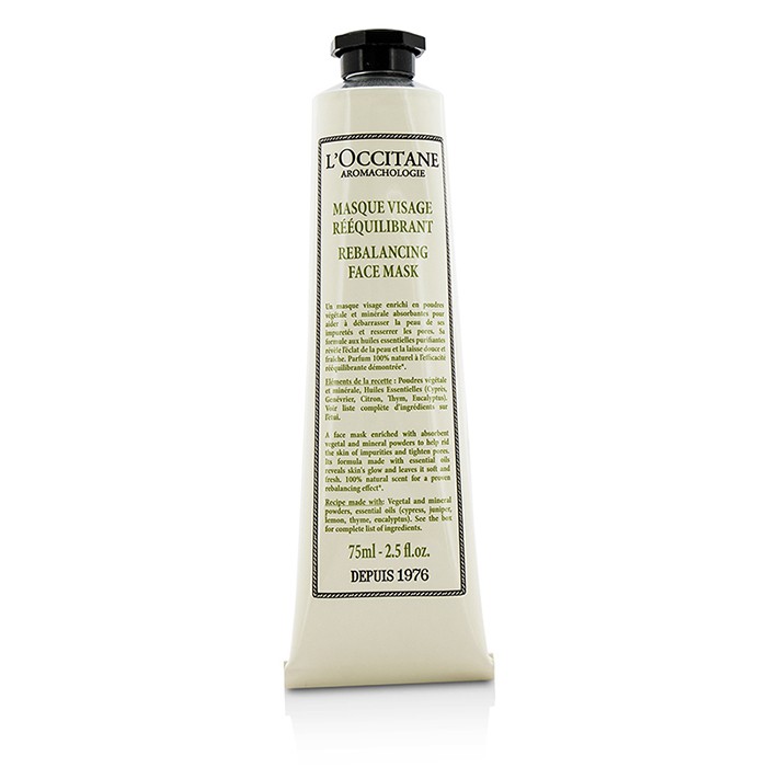 Маска для лица L'Occitane с растительными экстрактами, 75 мл – для очищения и баланса кожи