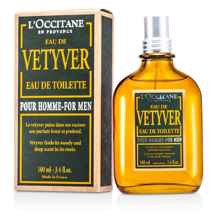 Туалетная вода L'Occitane с ветивером для мужчин, 100 мл