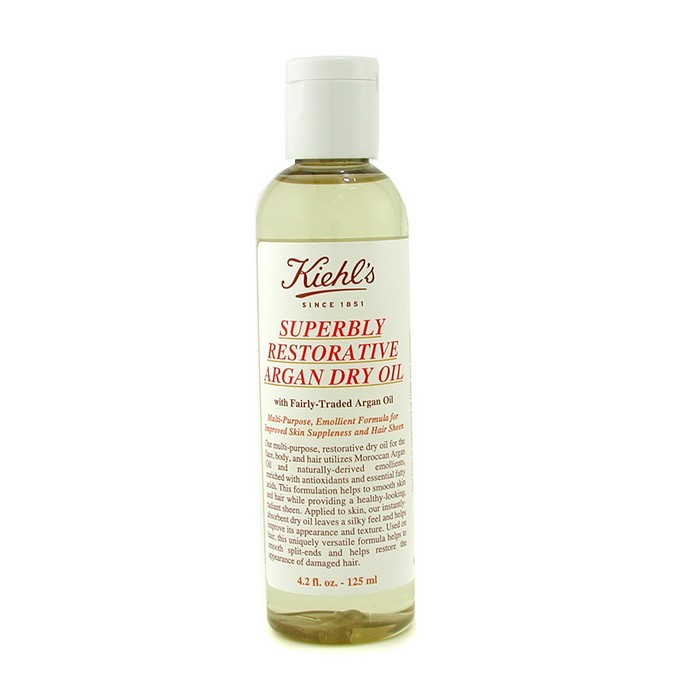 Восстанавливающее аргановое масло для лица, тела и волос Kiehl's, 125 мл