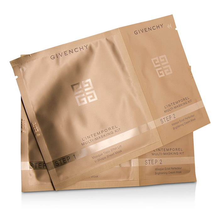 Набор масок для лица Givenchy L'Intemporel, лифтинг и осветление, 12 шт.