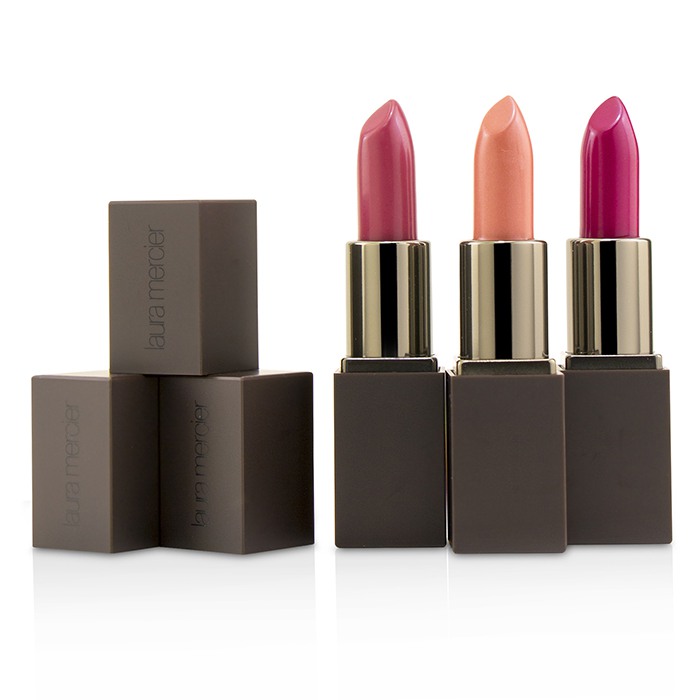 Набор миниатюрных помад с праймером для губ, 3 оттенка, 3х2.75 г от Laura Mercier