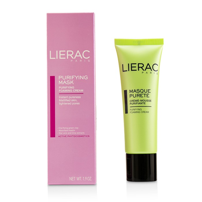 Очищающая маска с зеленой глиной для жирной кожи Lierac, 50 мл