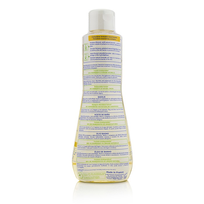Масло для купания Mustela с натуральными ингредиентами для сухой кожи малыша, 300 мл