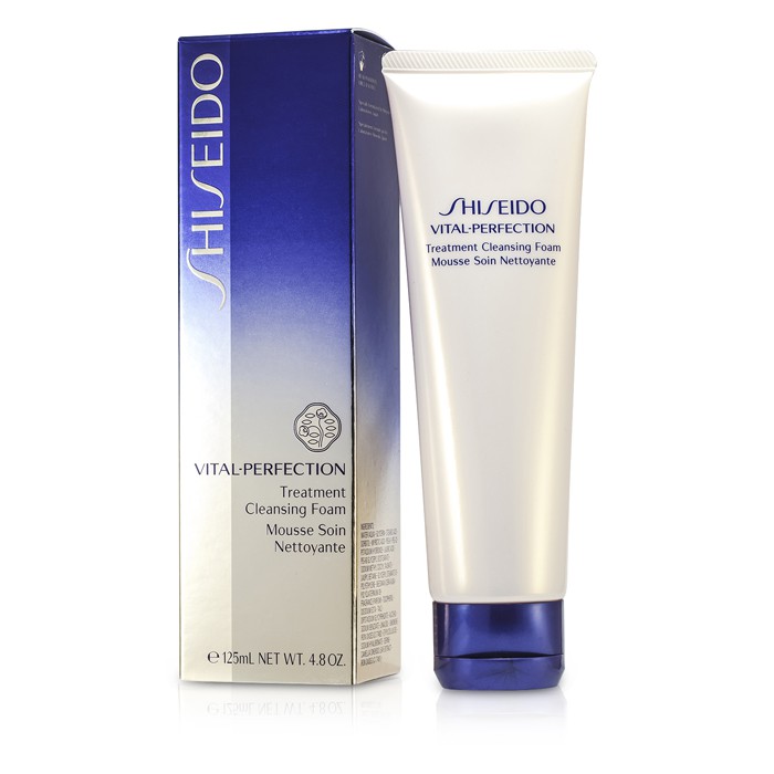 Очищающая пена для лица с гиалуроновой кислотой Shiseido Vital-Perfection, 125 мл