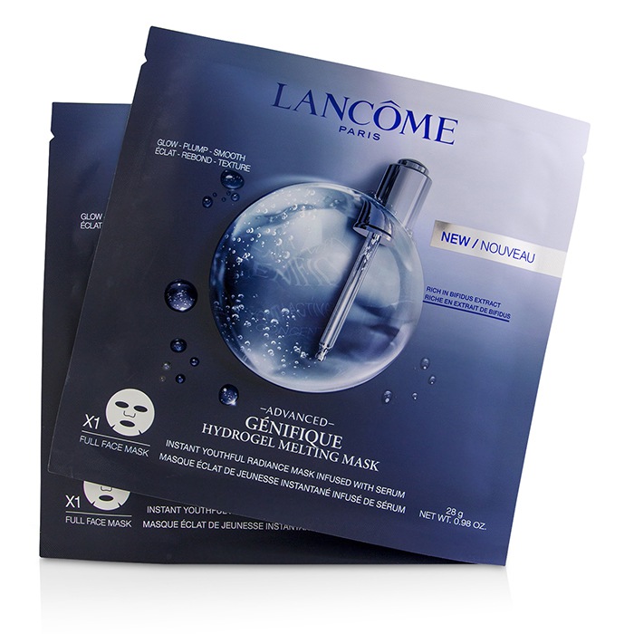 Гидрогелевая маска с экстрактом бифидобактерий для лица Lancome Genifique, 4 шт.