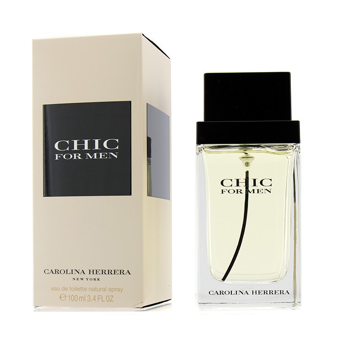 Carolina Herrera Chic туалетная вода для мужчин с восточными и древесными нотами, 100 мл