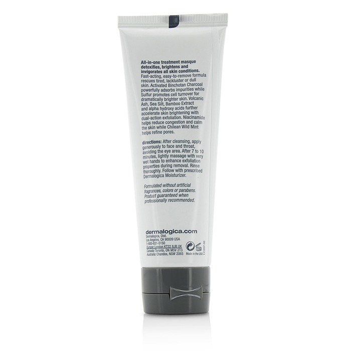 Маска для лица с активированным углем Dermalogica, 75 мл — детоксикация, отшелушивание и сияние кожи