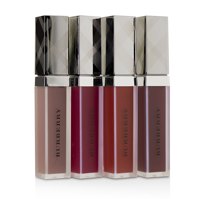 Мини-набор помад Burberry Liquid Lip Velvet 4х4 мл: Fawn Rose, Magenta, Regiment Red, Oxblood