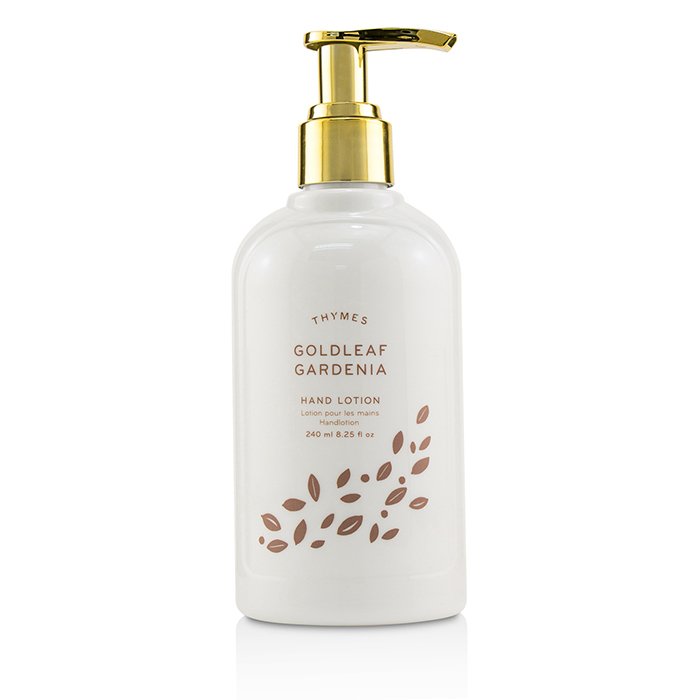 Лосьон для рук Thymes Goldleaf Gardenia с глицерином и маслом ши, 240 мл